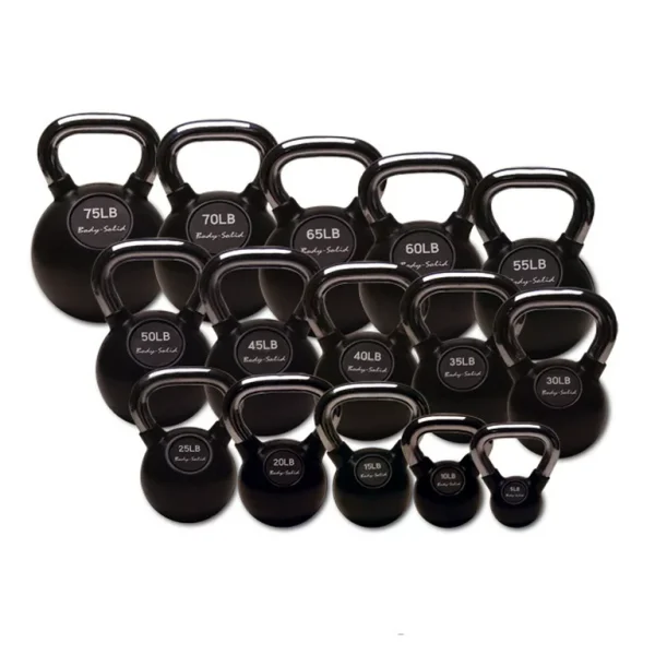 5-50LB CHROME HANDLE KETTLEBELL SET