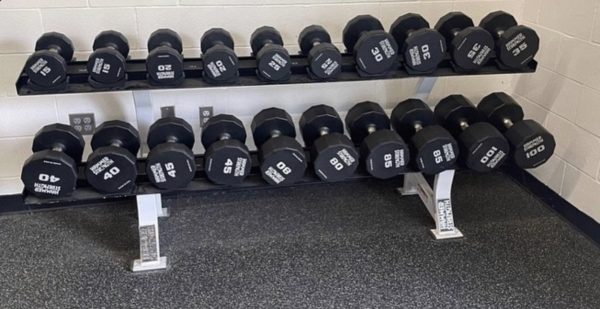 Hammer Strength 12-Sided Urethane Dumbbells With 3 Hammer Racks - Image 3