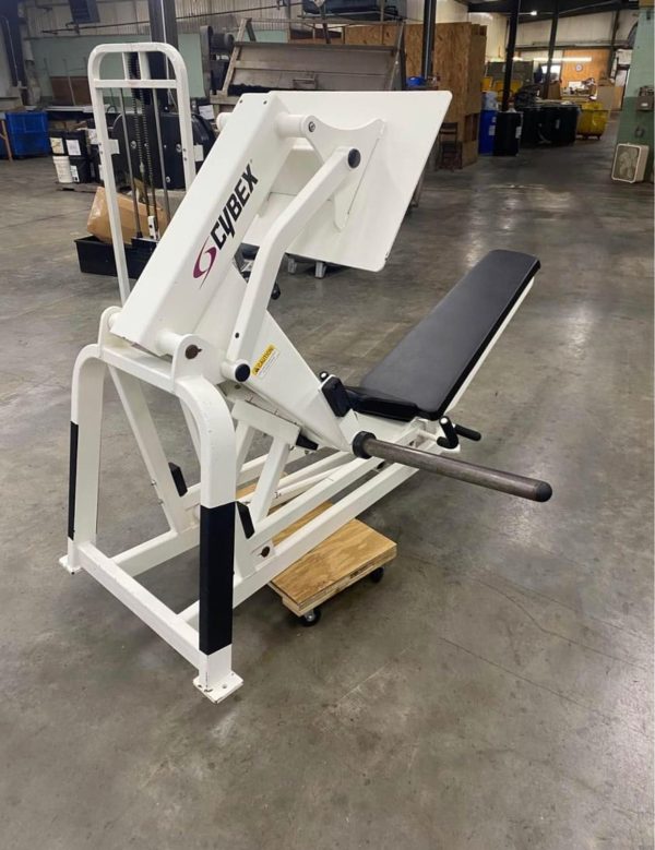 WHITE CYBEX PLATE LOADED SQUAT PRESS - Image 4